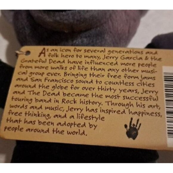 Jerry Bear NWT Grateful Dead Beanie Bean Plush Doll Limited Edition Concert Tour - Picture 5 of 5